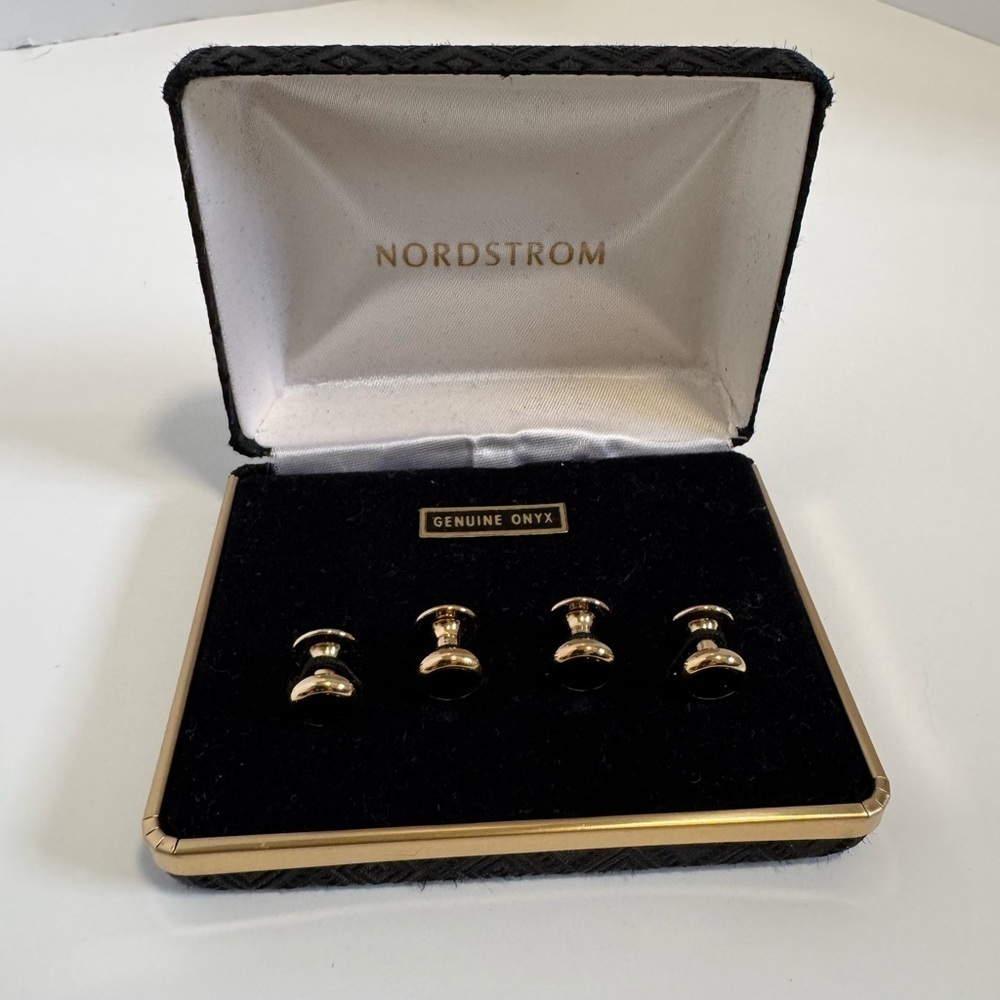 Nordstrom Genuine Onyx Cufflinks.